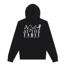 Load image into Gallery viewer, A Seat At The Table Breast Cancer Walk Hoodie (Black)
