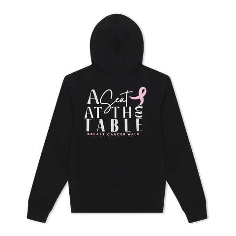 A Seat At The Table Breast Cancer Walk Hoodie (Black)