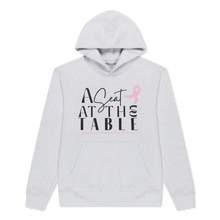 Load image into Gallery viewer, A Seat At The Table Breast Cancer Walk Hoodie (Grey)
