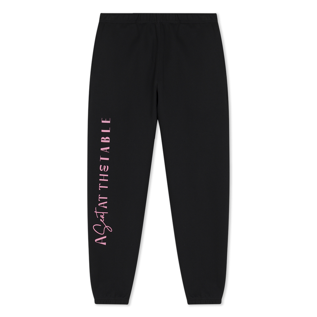 A Seat At The Table Breast Cancer Walk Sweatpants (Black)